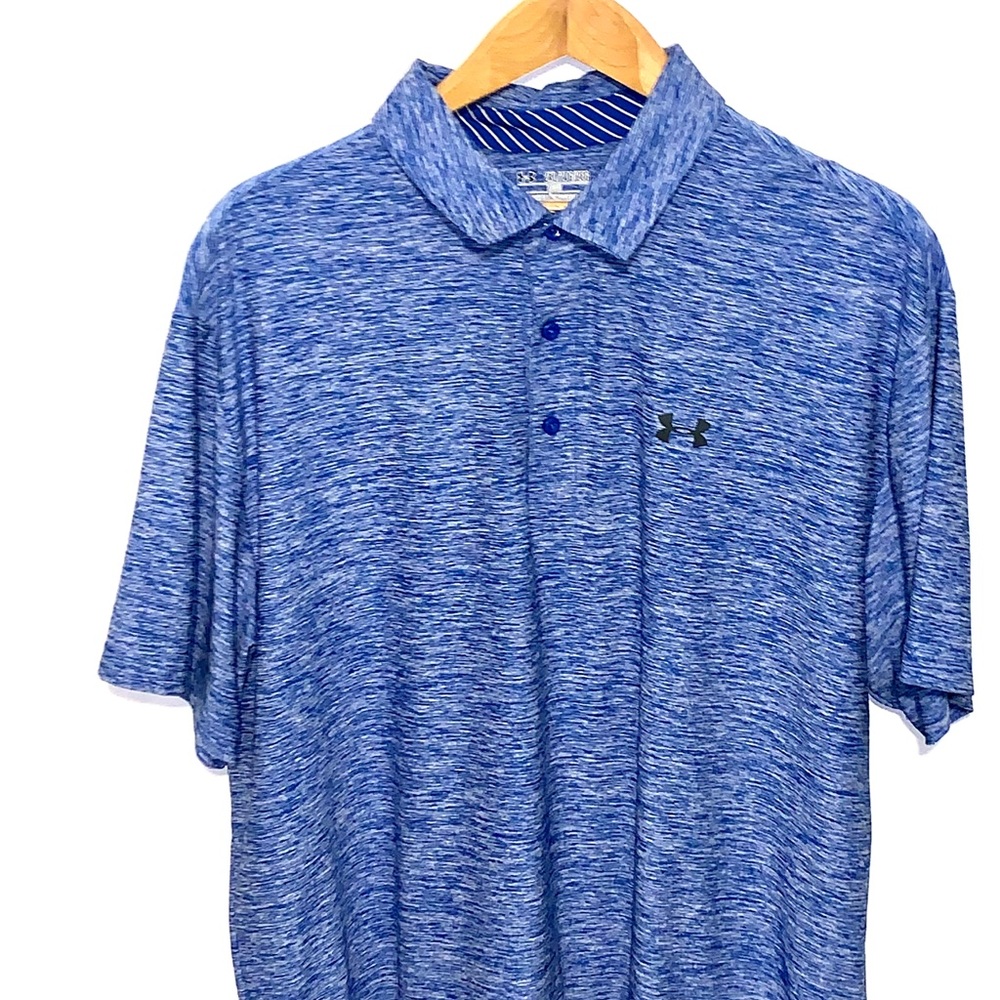 Under Armour golf shirt.